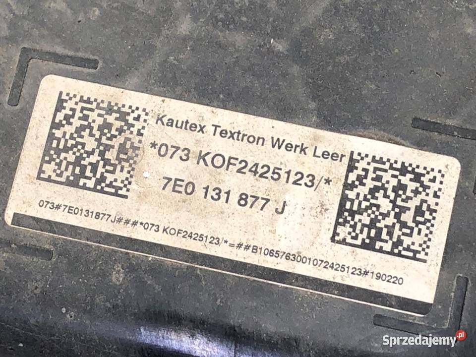 ZBIORNIK SCR VW TRANSPORTER T6 7E0131877J 20 110 osobowe sprzedam