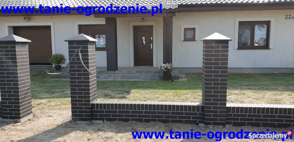 Ala klinkier słupki murki ogrodzenia imitacja Ogrodzenia i bramy