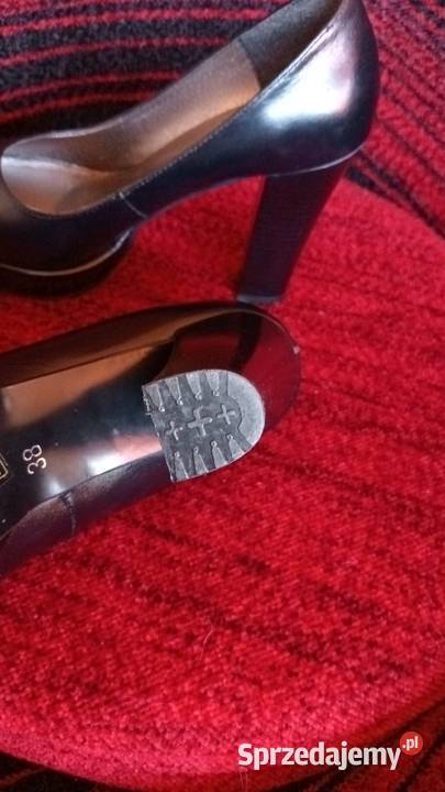 Czółenka damskie wysoki obcas skóra 38 Nowy Sącz