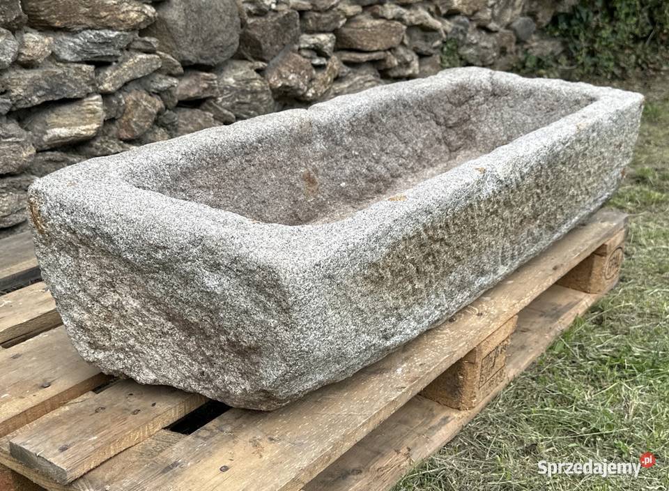 STARE KORYTO KAMIENNE GRANIT 103 DONICA KWIETNIK Bielawa