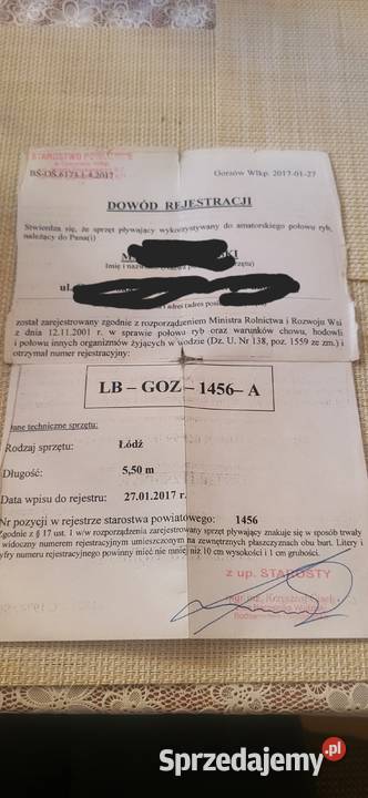 Łodz motorowa kabinowa lubuskie Kostrzyn nad Odrą