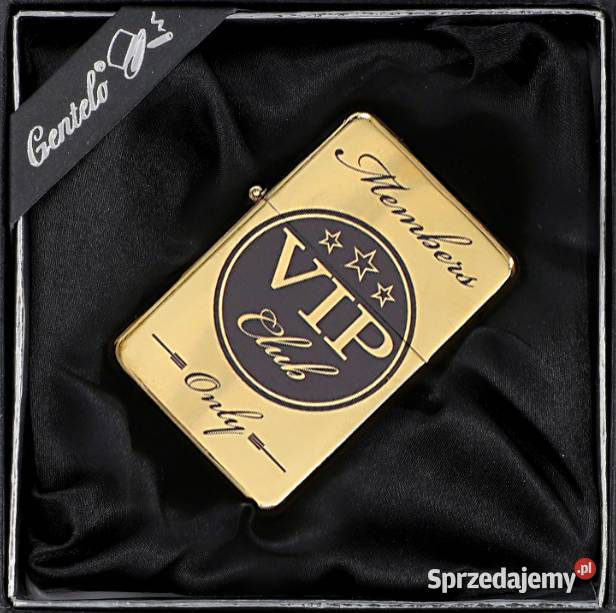 Złota Zapalniczka Benzynowa Gentelo Z Napisem śląskie Ostrowy nad Okszą