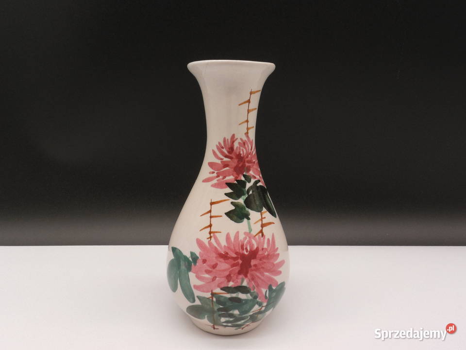 Wazon ceramiczny Tajwan ROC Ręcznie Malowany Raszków