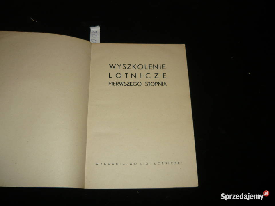 Wyszkolenie lotnicze pierwszego stopnia sprzedam