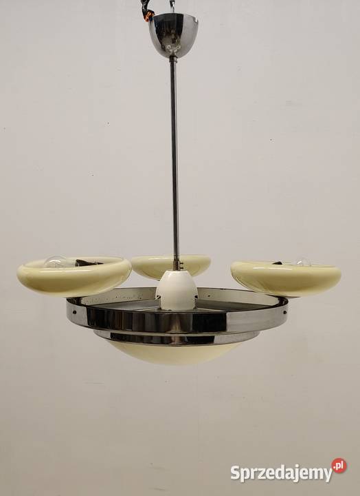 lampa wisząca sufitowa art Deco vintage lata Radomsko