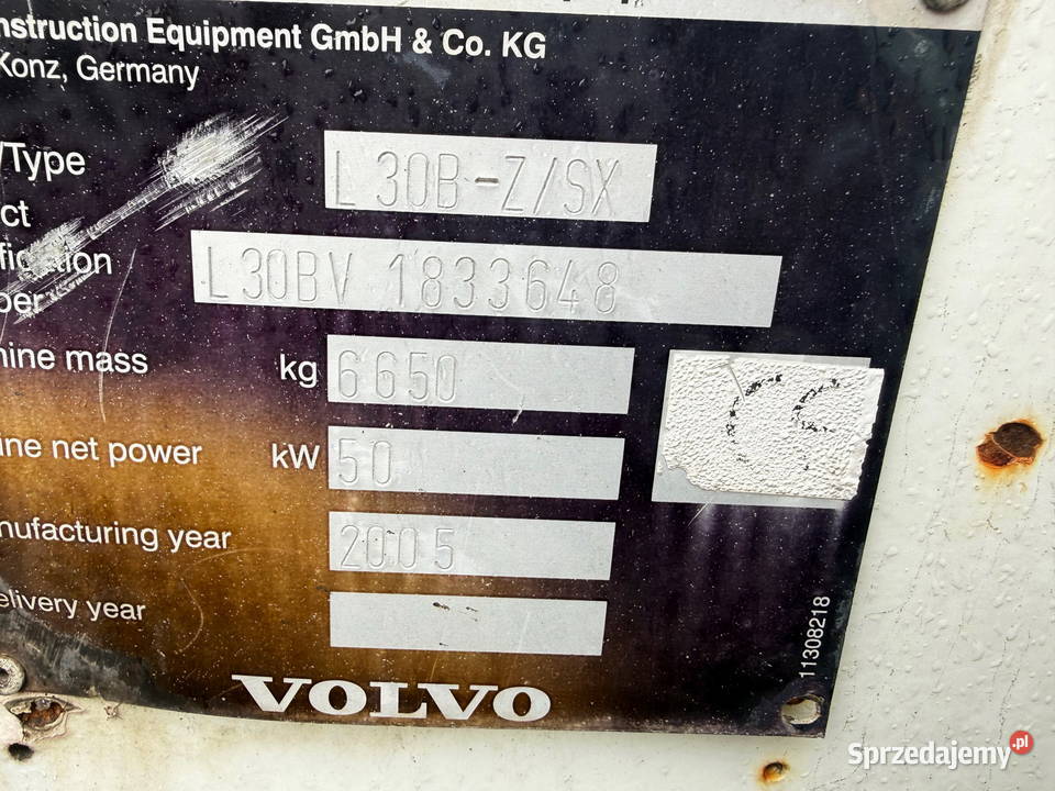 kabina Ładowarka Volvo L30 L30B rozdzielacz Działoszyn