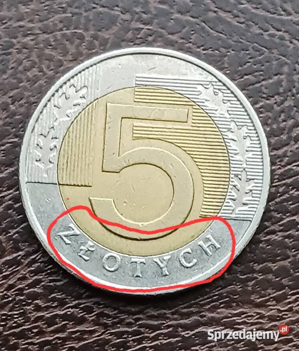 5 Złotych 2010 r Destrukt Konin