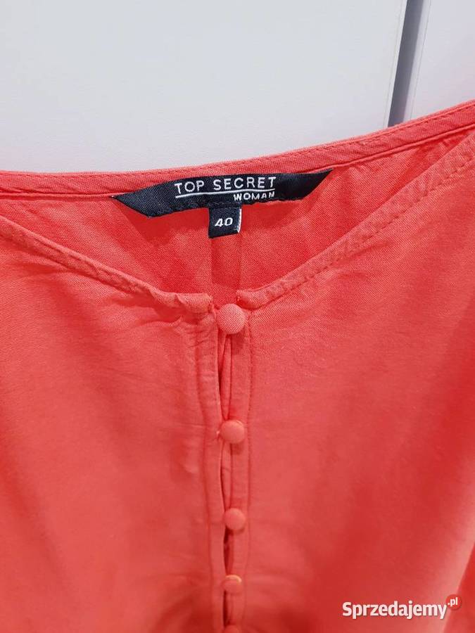 Damski bawełniany rozpinany top z Top Secret Dąbrowa Górnicza