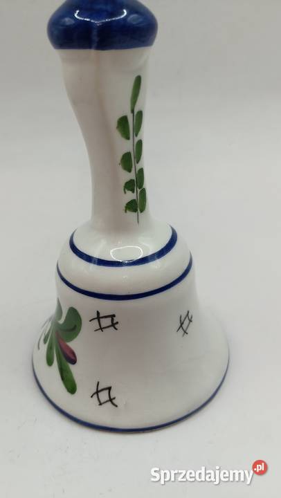 Ceramiczny dzwonek ręcznie malowany lubelskie Zamość
