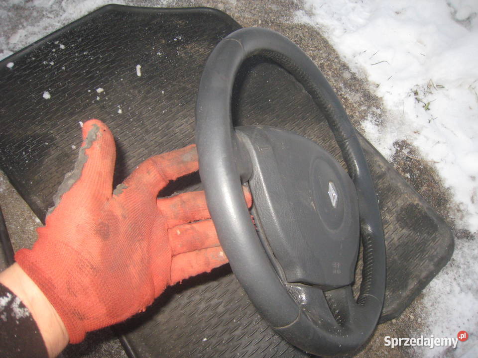 Kierownica skórzana Renault Laguna II lift Wyposażenie wnętrza małopolskie Kraków sprzedam
