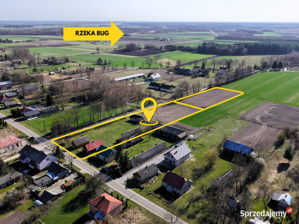 Działka siedliskowa w Kostomłotach Bugiem 7394m2 Kostomłoty sprzedam