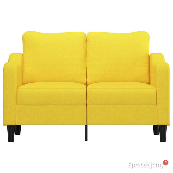 Sofa 2osobowa jasnożółta 120 tapicerowana Warszawa