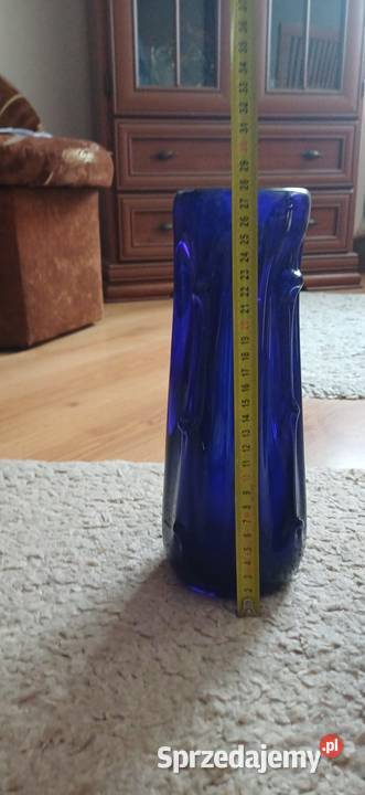 Kobaltowy szklany zestaw