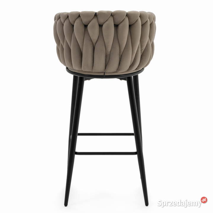 Ciemnobeżowy Hoker Tapicerowany Latina Wysyłka