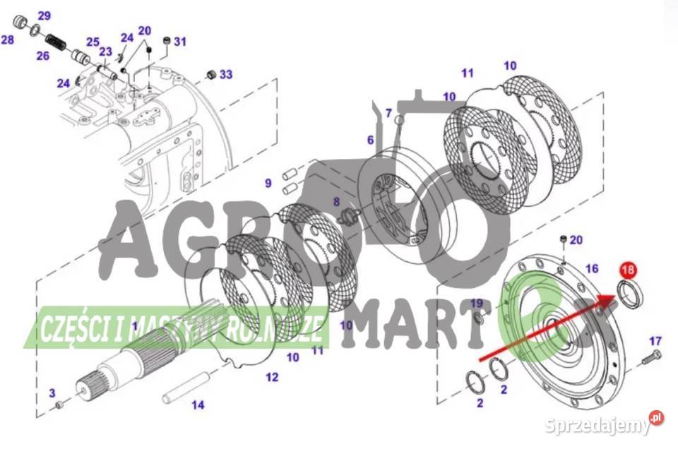 X550139301000 USZCZELNIACZ AGCO Części zamienne Wichrów