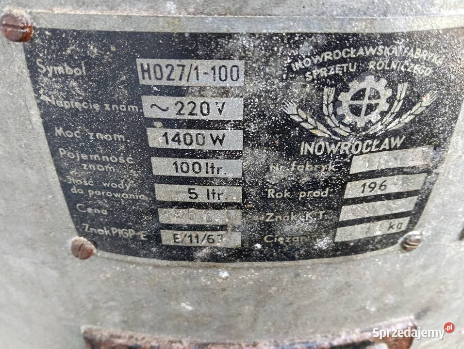 Parownik do gotowania gospodarczy wielkopolskie