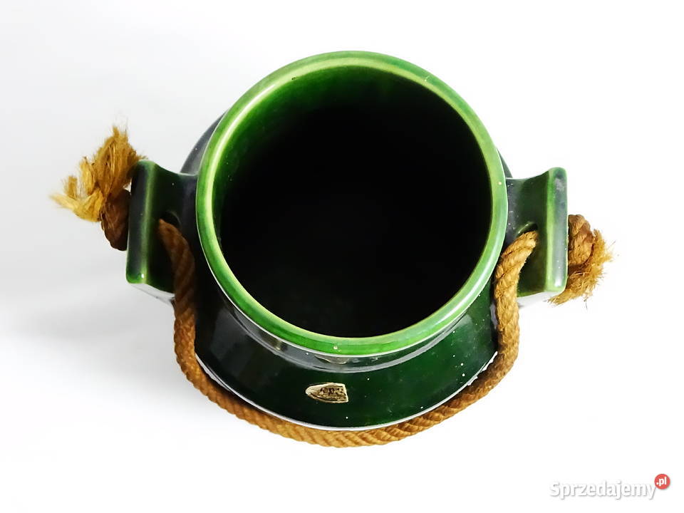 Kanka ceramiczna ze sznurkiem dekoracyjne Dom i Ogród lubelskie Biłgoraj