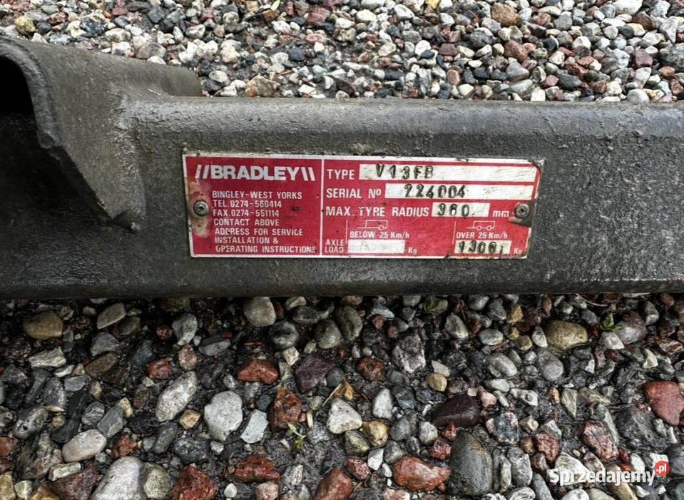 Osie hamowane Bradley przyczepa laweta 1900mm Kętrzyn