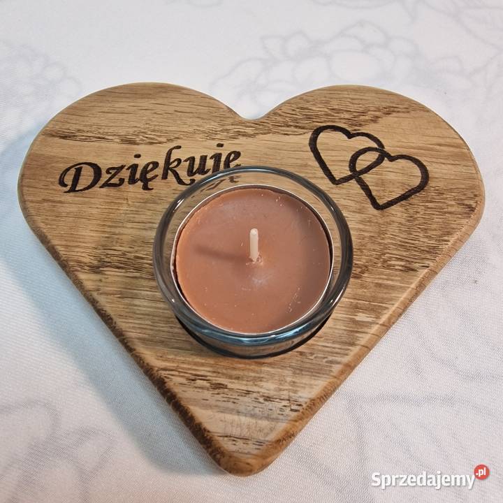 Świecznik drewniany z dębu Dija No 46