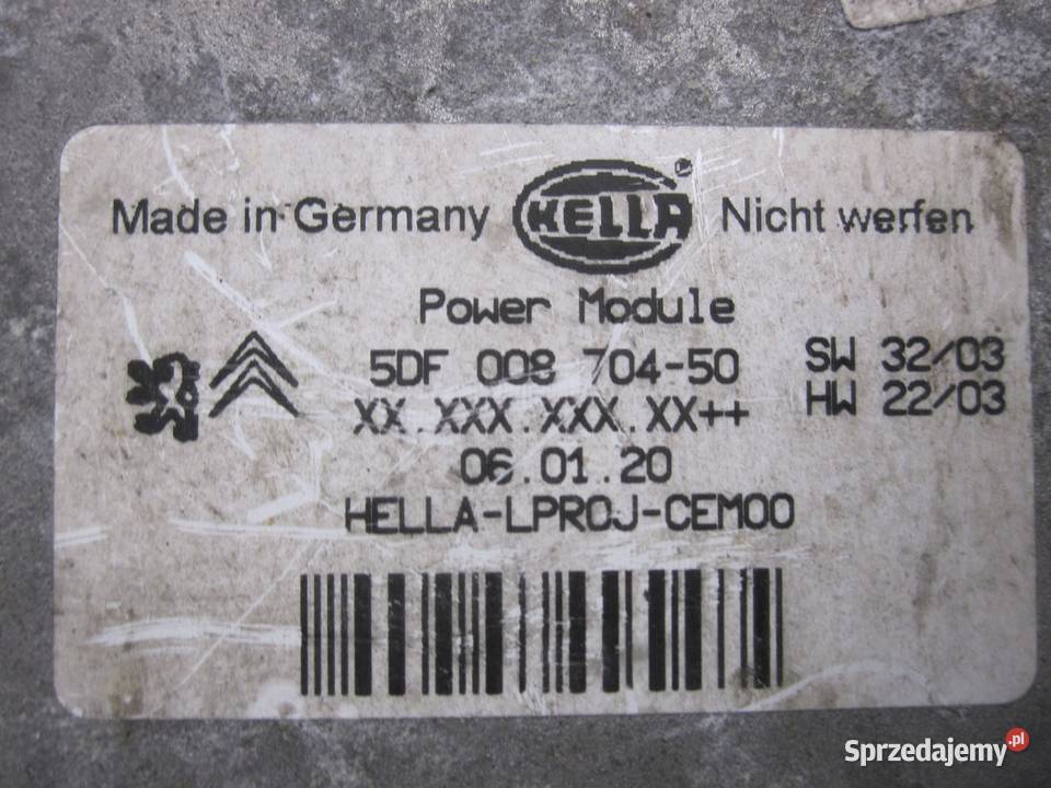 PEUGEOT 407 COUPE 07r przetwornica 5DF00870450