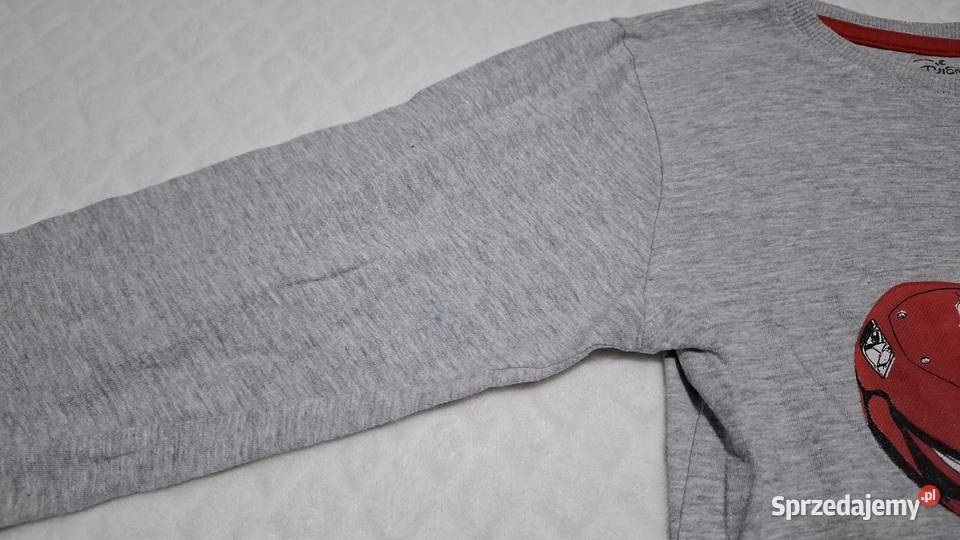 Koszulka długi rękaw chłopięca szara Auta Cars Czeladź