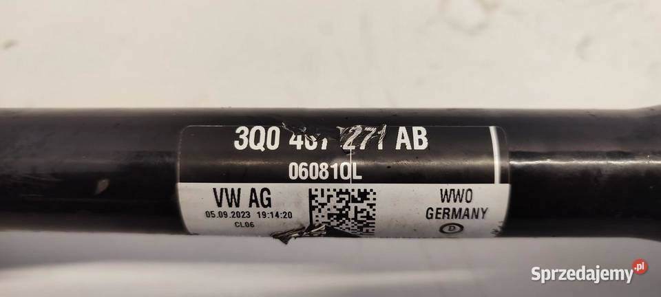 SEAT TARRACO PÓŁOŚ LEWY PRZÓD 3Q0407271AB KTL osobowe sprzedam