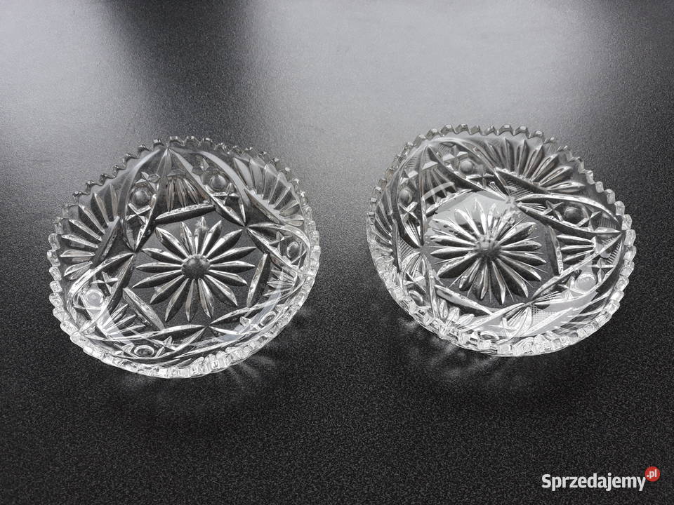 przepiękny kryształ kryształowe talerzyki Gdańsk