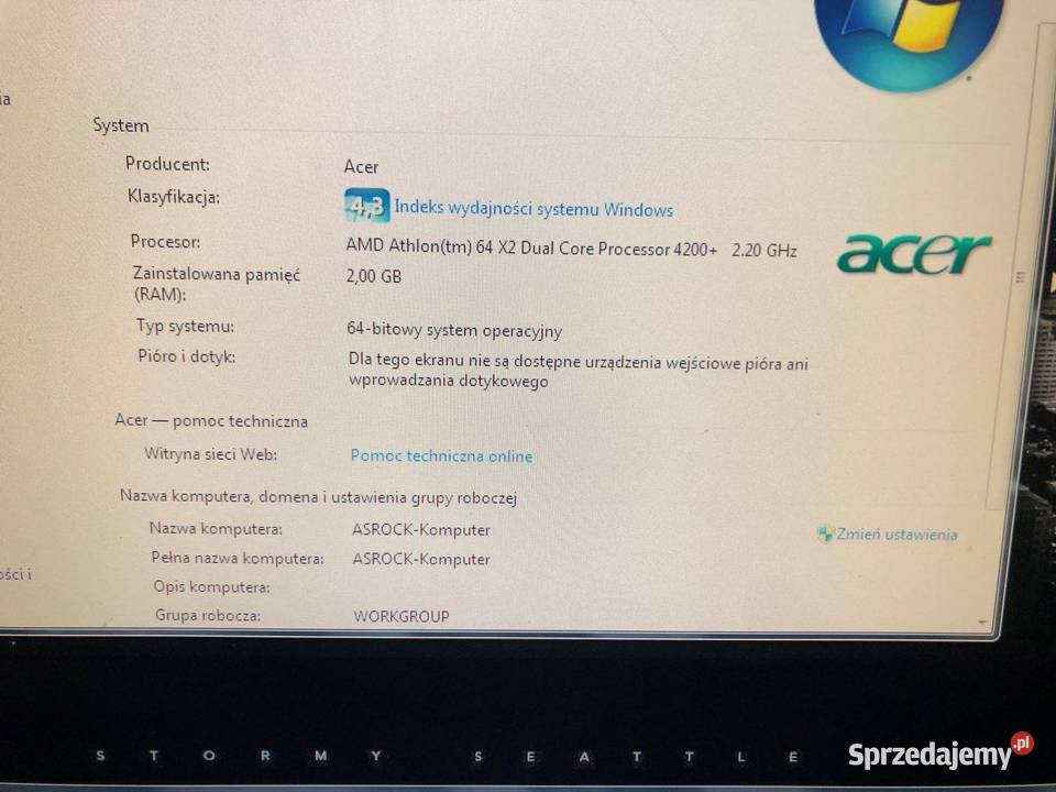 Komputer stacjonarny AMD 64 X2 Dual Core4200 sprzedam