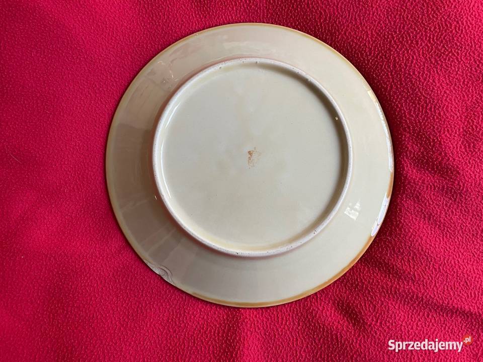 Stare talerze płaskie Tułowice PRL i Kołobrzeg