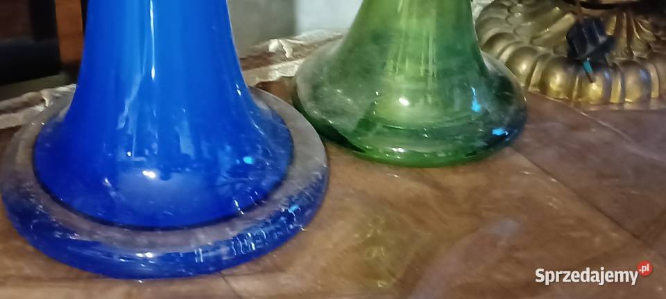 kobaltowy wazon flet lata 6070 te stan plus