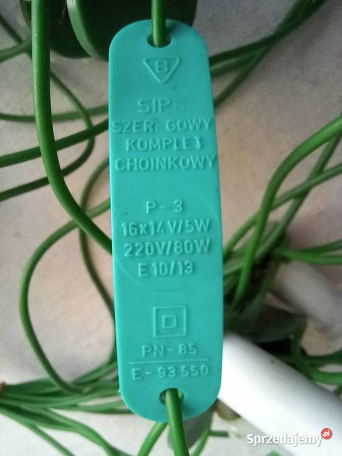 Lampki choinkowe E10 z czasów PRLu