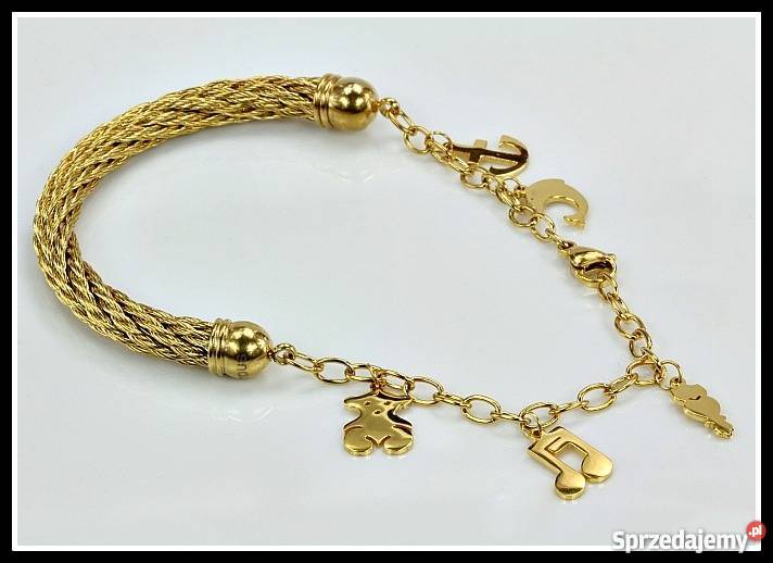 Złota Bransoletka TOUS Miś NOWOŚĆ Okazja dolnośląskie Wrocław sprzedam