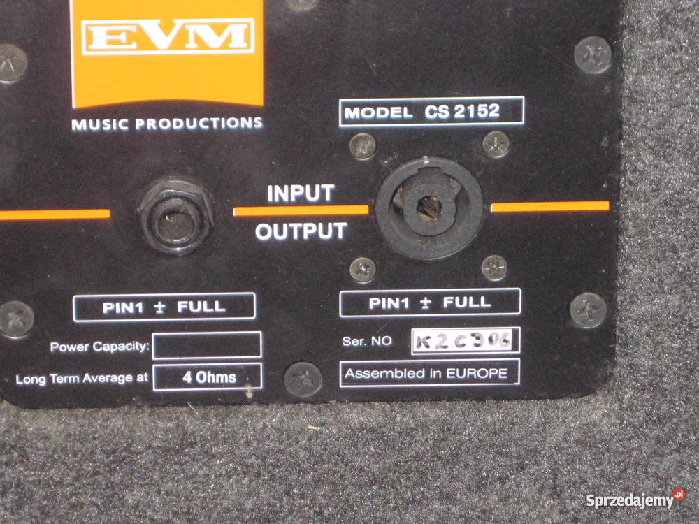 kolumny estradowe EVM sprzedam