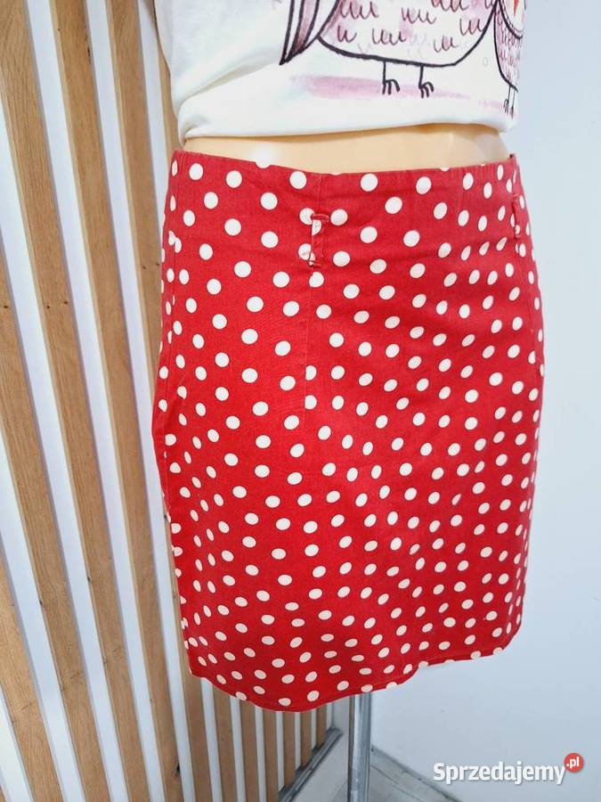 SM Spódniczka mini kropki ołówkowa Długość Mini Braniewo sprzedam