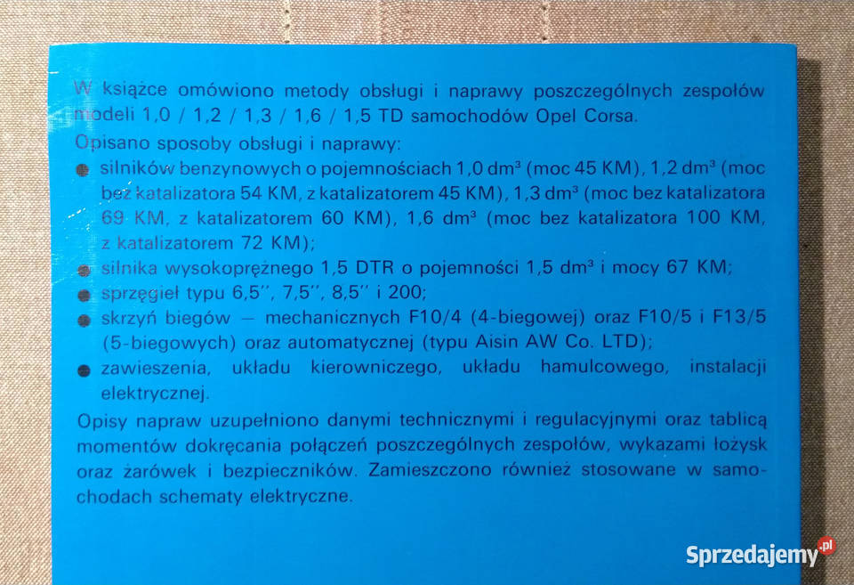 Opel Corsa obsługa i naprawa Motoryzacja