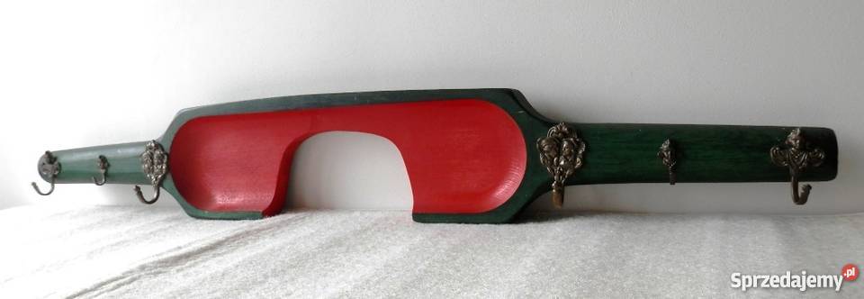 Piękny unikatowy dębowy wieszak KOROMYSŁONOSIDŁO zachodniopomorskie Szczecinek