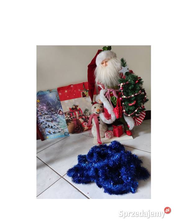 niebieski granatowy łańcuch na choinkę choinkowy Dom i Ogród Kielce