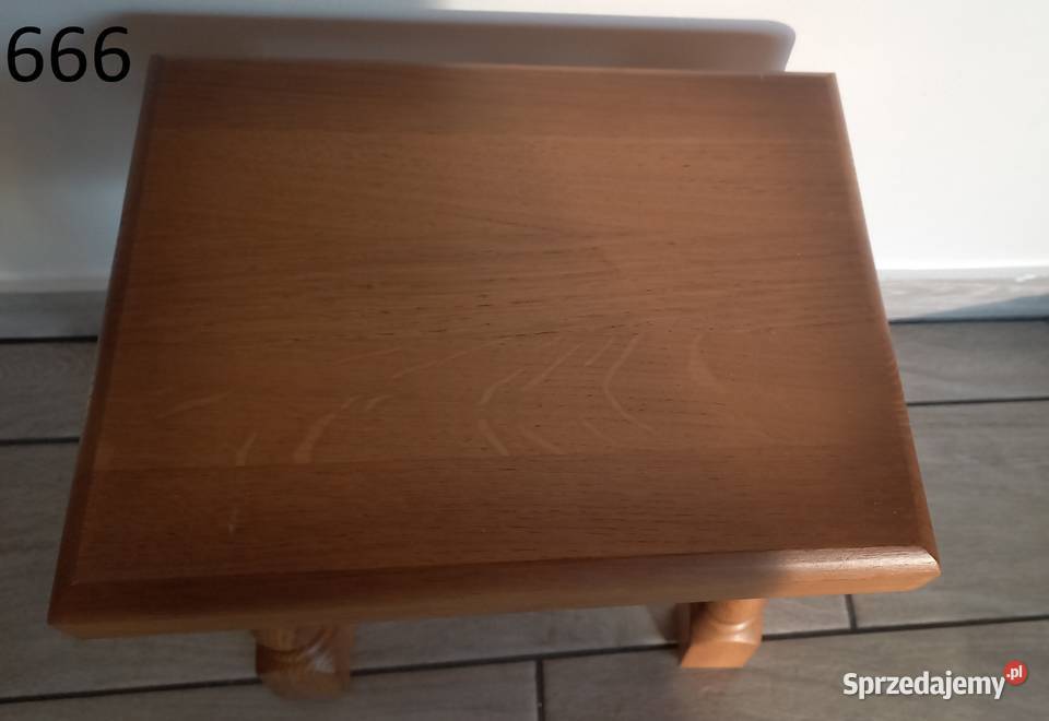 Kwietnik dębowy drewniany Stojak na kwiatek sprzedam