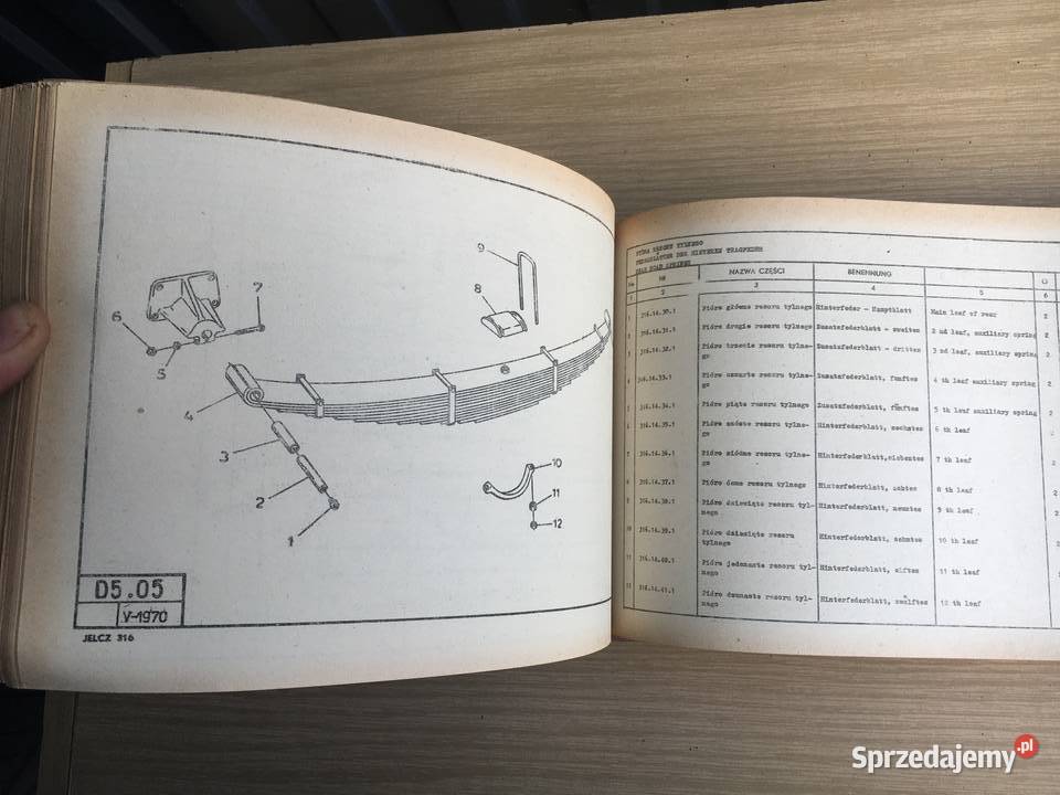Tytuł Jelcz 316 Katalog części zamiennych Łęczyca