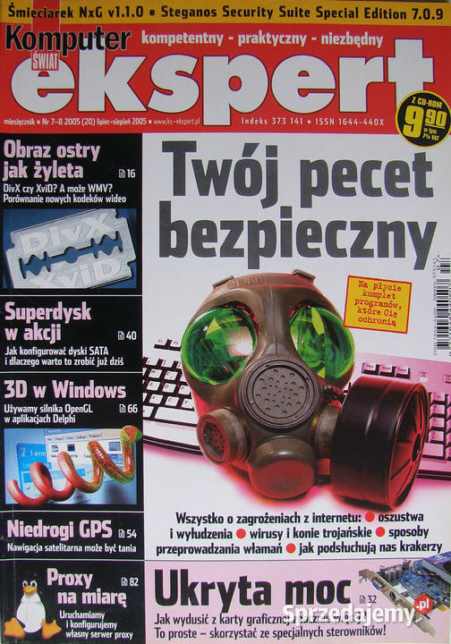 Komputer Świat Ekspert rocznik 2005 z CD małopolskie Limanowa sprzedam
