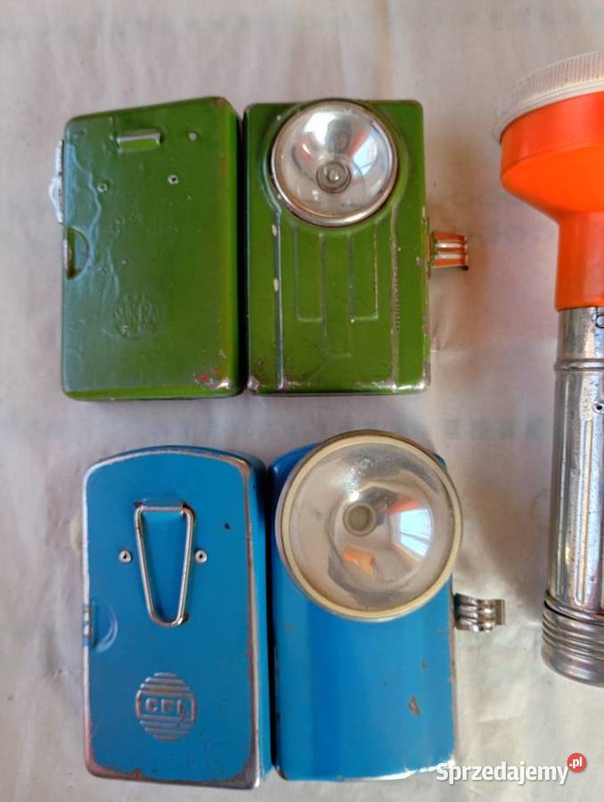 Stara metalowa latarka Rybnik