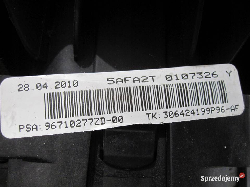 CITROEN C3 II 10r AIRBAG poduszka kierowcy Motoryzacja