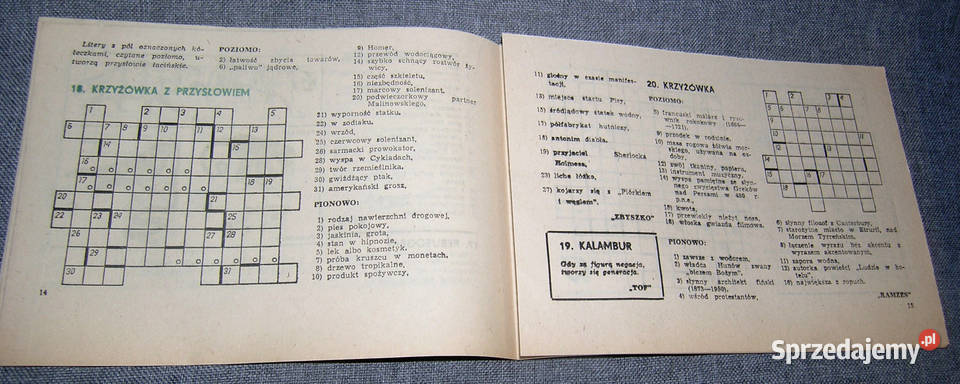 czasopismo vintage Krzyżówka 1984Dvin Bartków sprzedam