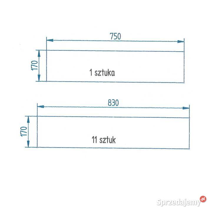Podstopień MDF Biały Połysk na Wymiar Schody Gdów sprzedam