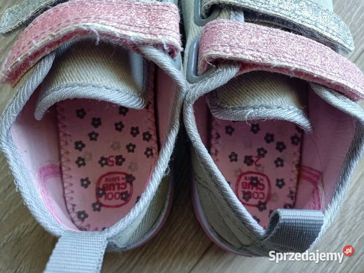 Trampki dziewczęce szare 25 mazowieckie Płock sprzedam