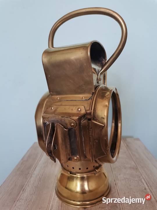 Stara lampa kolejowa na nafte Art Deco Kraków