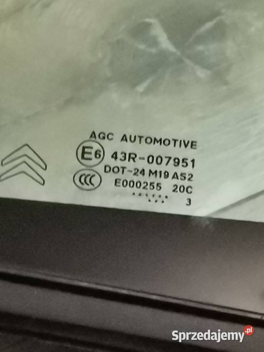 CITROEN DS3 PRAWA SZYBA KAROSERYJNA PRZÓD Międzychód