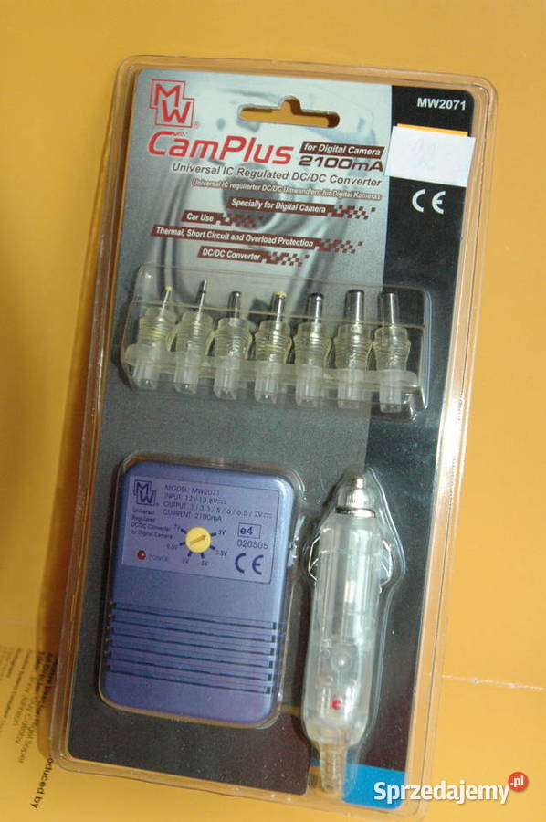 Zasilacz uniwersalny MW2071 z 12V na 3V do 7V pomorskie