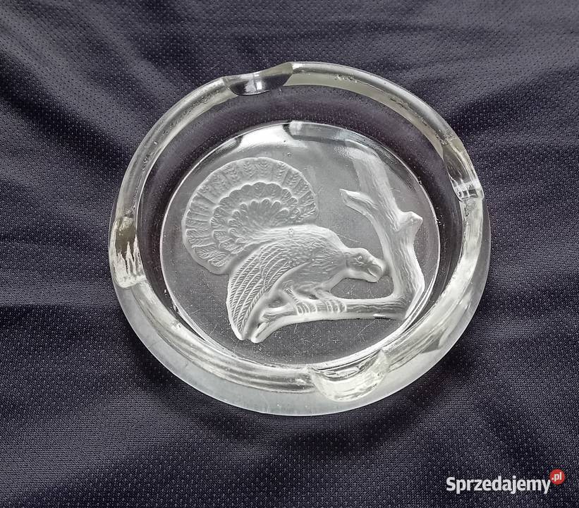 Popielniczka z wizerunkiem głuszca na gałęzi Koźminek sprzedam