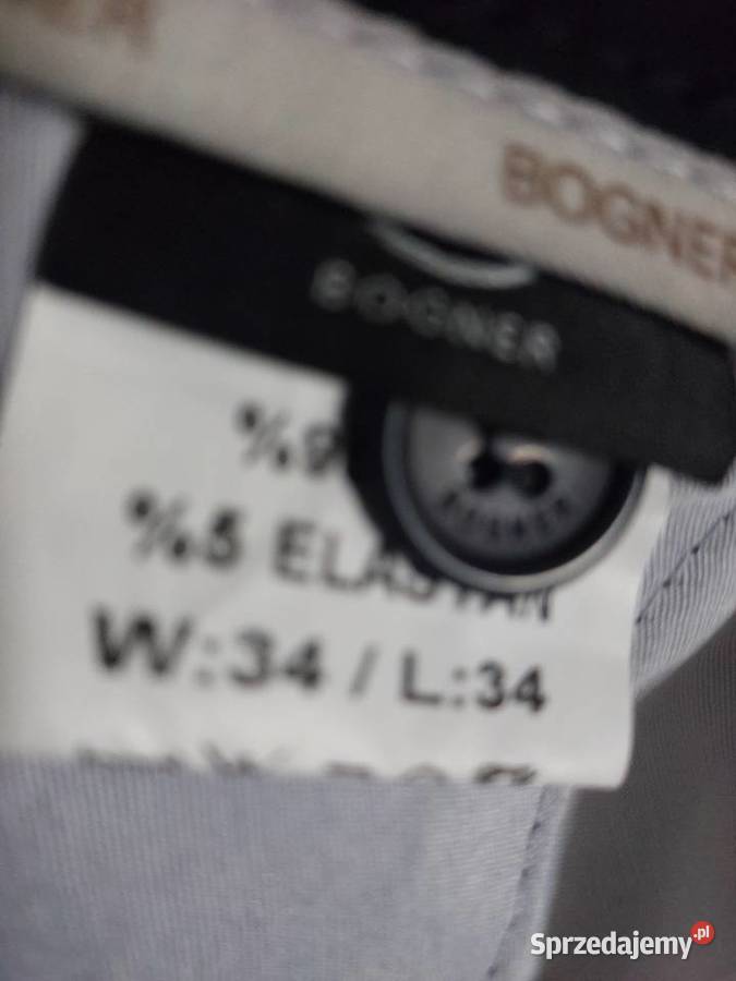 Spodnie granatowe BOGNER W34L34 nowe Wrocław sprzedam